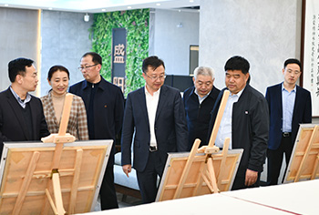 山东省文联党组书记、副主席何思清一行到盛阳集团调研