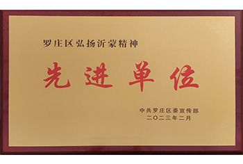 盛阳集团被授予罗庄区“弘扬沂蒙精神先进集体”荣誉称号