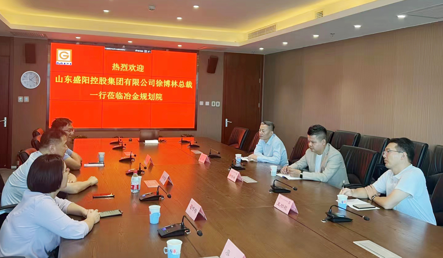 集团总裁徐博林带队赴冶金工业规划研究院考察学习